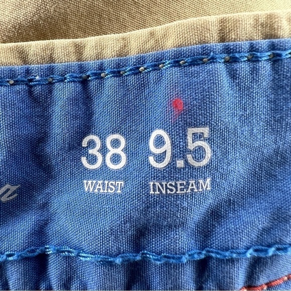 SIZE 38 IZOD KHAKI BEIGE SHORTS CASUAL OUTDOOR - Picture 8 of 9